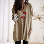 T-shirts femme verre à vin de Noël