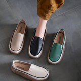 Mocassins à plates-formes à blocs de couleurs