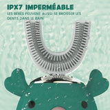 Brosse à dents électrique étanche pour enfants en forme de U