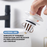 Drain de rebond escamotable pour évier en céramique