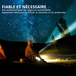 Lampe de poche anti-éblouissement de marteau de sécurité