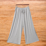 Pantalon Large En Coton Modal
