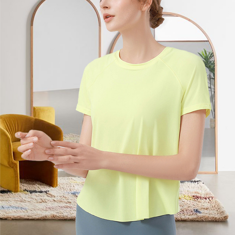 T-shirt de yoga fendu
