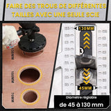 Scie à guichet réglable