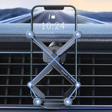 Support de téléphone de voiture de montage d'évent rotatif invisible