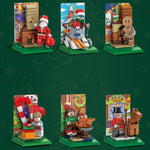 Boîte aveugle de blocs de construction de Noël