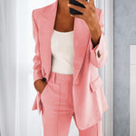 Blazer à Manches Longues Pour Femmes