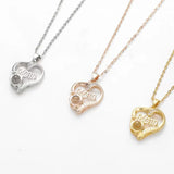 Langues Collier pendentif projection pour mère