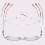 Lunettes sans monture anti-lumière bleue à la mode