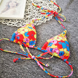 Nouveau bikini de plage sexy à imprimé floral
