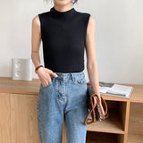 Débardeur En Tricot Sans Manches