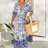 Robe Bohème à Col en V