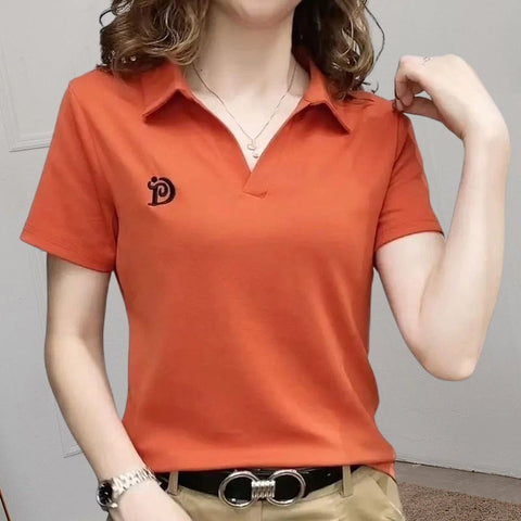 Chemise Á Manches Courtes Et Col En V