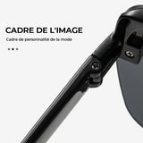 Lunettes de soleil mode rectangulaires