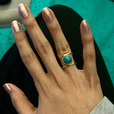 Bague Or Turquoise Naturelle
