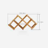 Porte-bouteilles en bois pliable