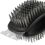Brosse en Acier Inoxydable pour Barbecue avec Grattoir - ciaovie