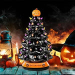 Sapin De Noël De Lumières Colorées D'Halloween