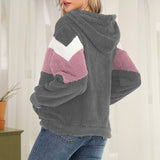 Sweat Zippé Contrasté En Peluche