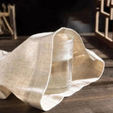 Robe d'été col V en lin et coton