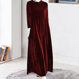 Robe en Velours Doré