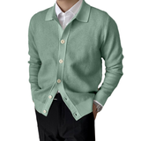 Cardigan en Tricot à Boutons Uni