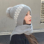 Bonnet épais tricoté tout assorti
