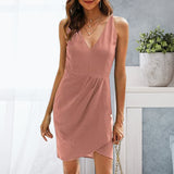 Robe de soirée mince sans manches sexy