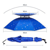 Chapeau parapluie extérieur double couche