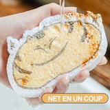 Lingette éponge en pâte de bois comprimée