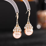 Boucles D'oreilles En Perles D'opale Á La Mode