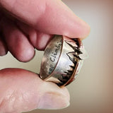 Continuez à grimper Bague en argent