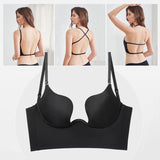Soutien-gorge dos nu plongeant profond en U