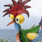 Statue drôle de coq de jardin