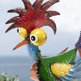 Statue drôle de coq de jardin