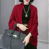 Châle court polyvalent à tricoter en forme de diamant pour femmes