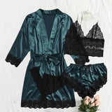 Ensemble pyjama 4 pièces femme