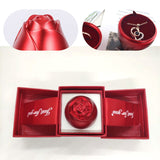 Coffret cadeau créatif rose rouge