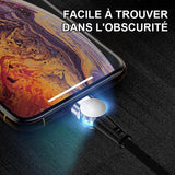 Câble de Chargement Magnétique à Rotation de 180