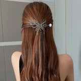 Épingle à cheveux perle papillon
