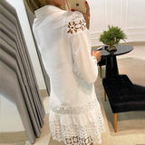 Robe Chemise Aux Genoux pour Femmes