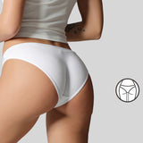 Sous-vêtements en coton de couleur unie pour femmes