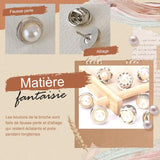 Ensemble de Boutons de Broche de Couverture de Perles (10 pièces)