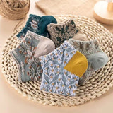 Chaussettes en coton gaufré vintage