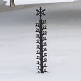 Snowflake/Snowmobile 24" Jauge à neige personnalisé