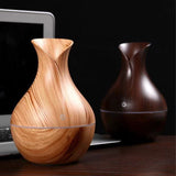 Humidificateur d'air de vases avec veines de bois