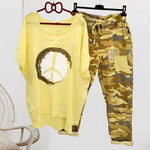 Costume camouflage deux pièces pour femmes