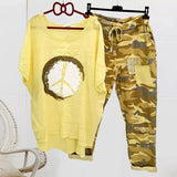 Costume camouflage deux pièces pour femmes