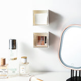 Boîte de rangement transparente anti-poussière fixée au mur
