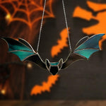 Tentures De Vitraux De Chauve-souris D'Halloween